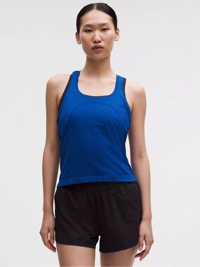 Lululemon Swiftly Tech Racerback Tank Top 2.0 Waist Length in Clubhouse Blue